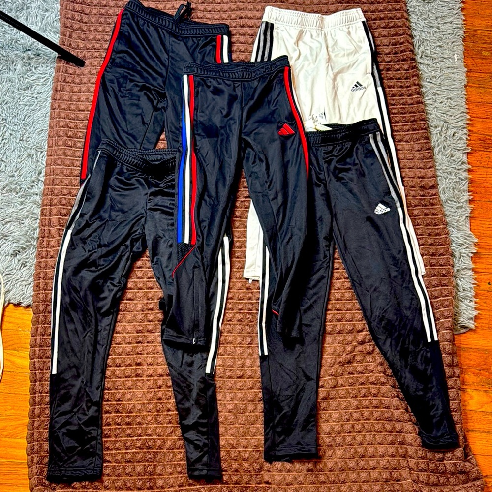 Adidas Kids Track Pants - Black and White